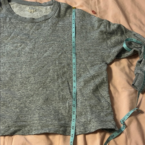 J.Crew Vintage Fleece Gray Sweatshirt Size XL 100% Cotton Re-Imagined Collection - Picture 7 of 8